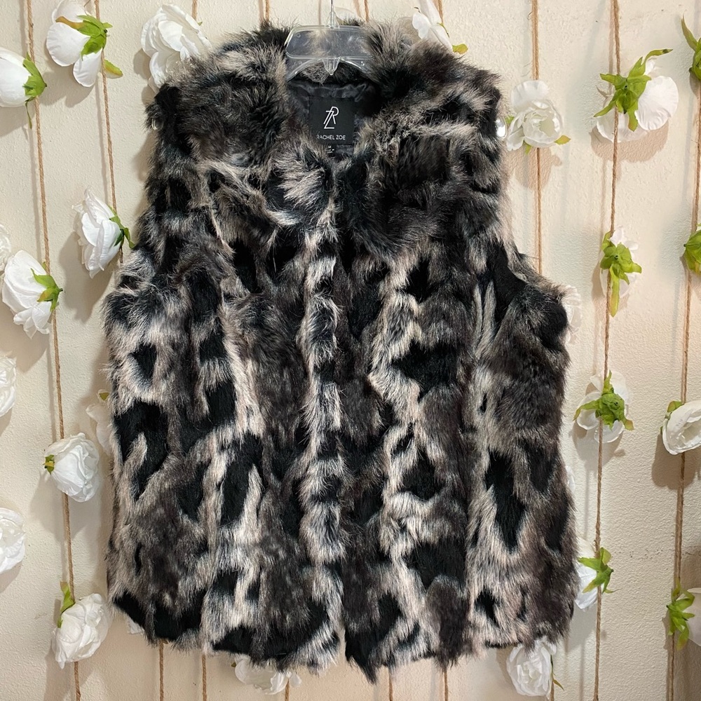 Rachel Zoe Women’s 1X Faux Fur Vest Size 24” x 28”